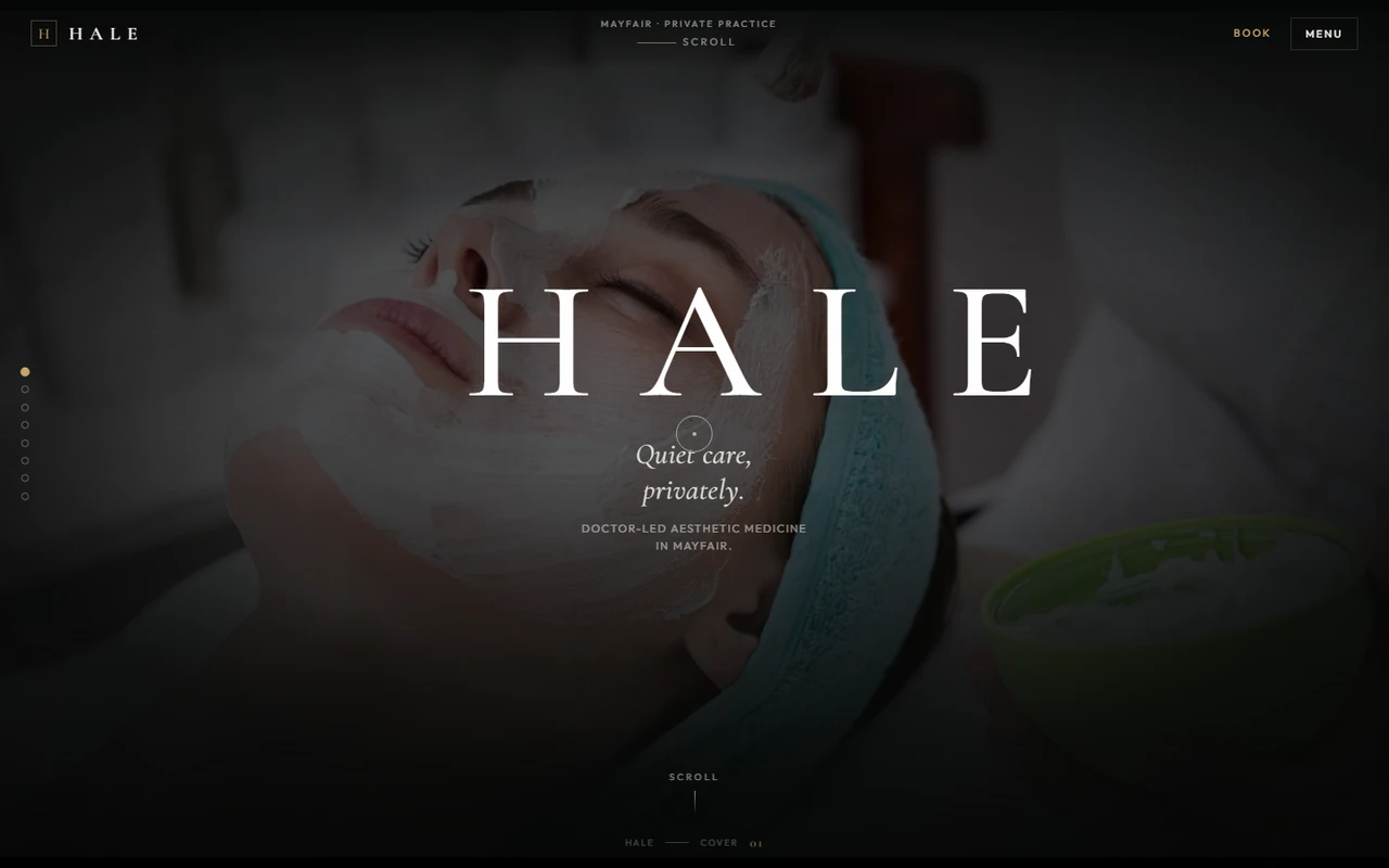 Hale Clinic editorial website preview
